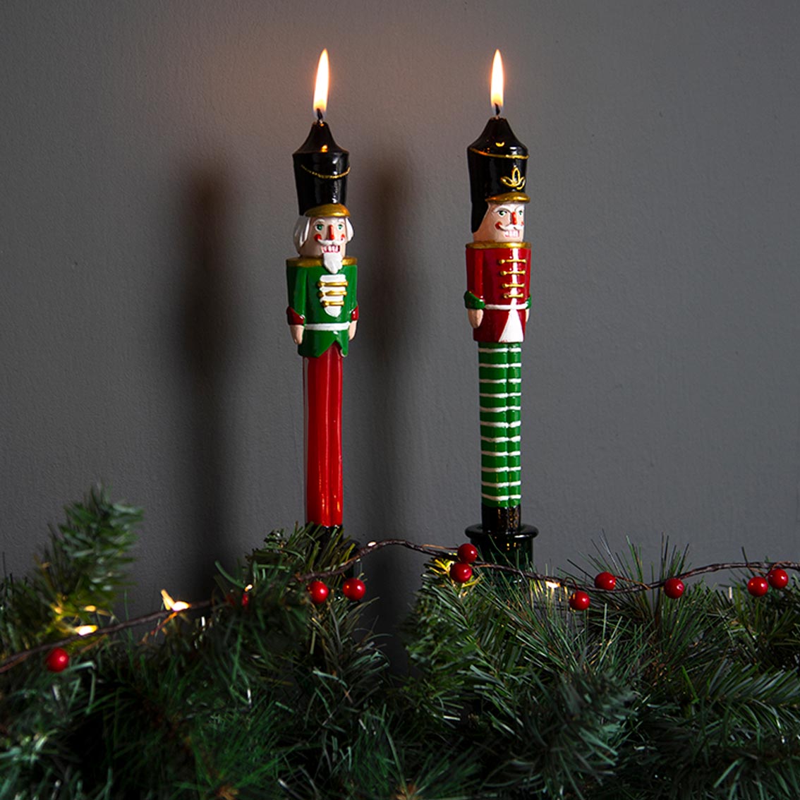 Botanical Nutcracker Moulded Candles