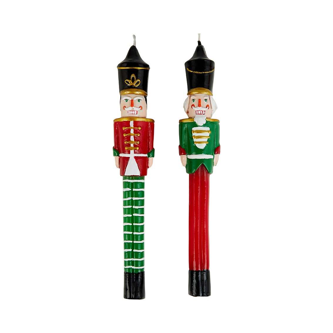 Botanical Nutcracker Moulded Candles 2 Pack