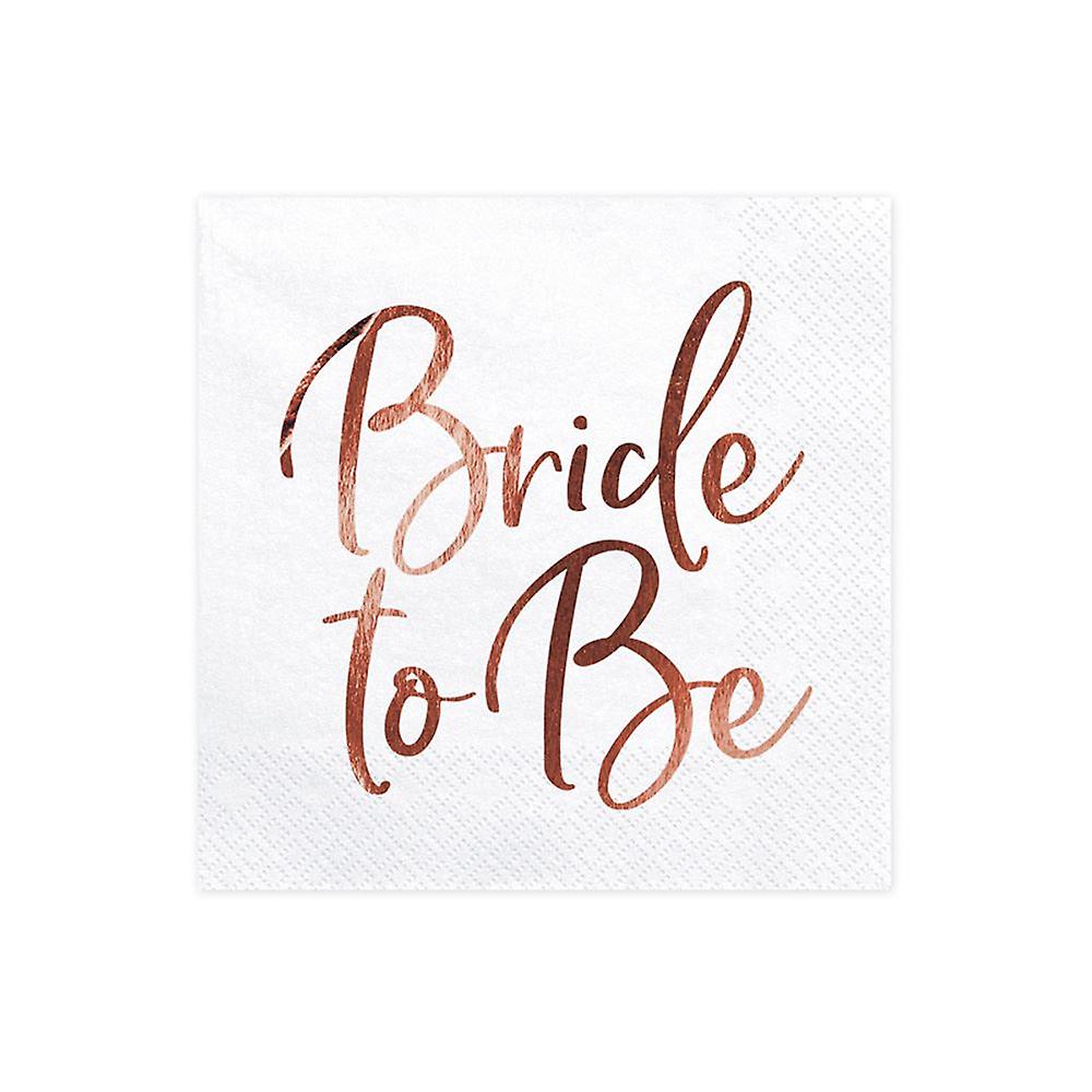 Bride To Be Napkins Rose Gold