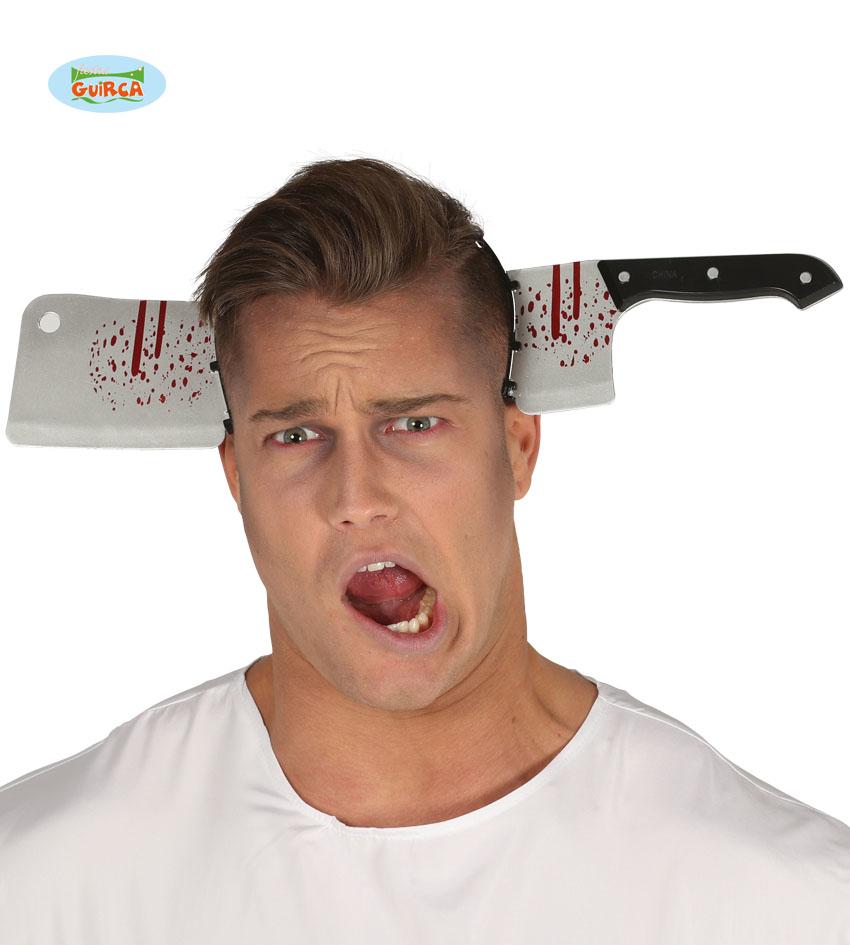 Butcher Cleaver Knife in Head Prop