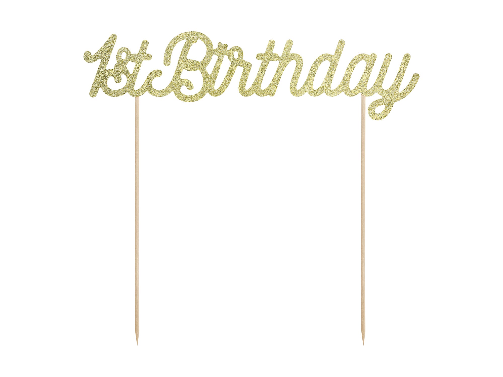 Cake Topper 1st Birthday Gold