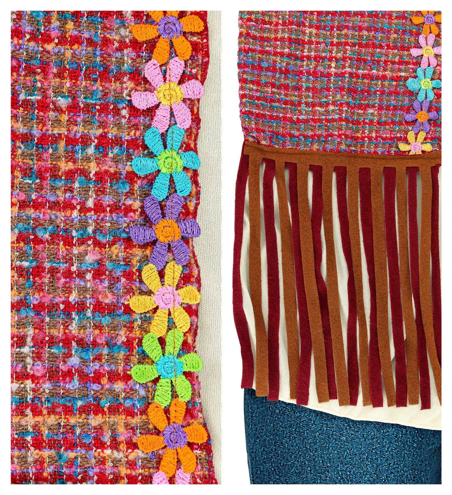 California Hippie Costume Ladies closeup