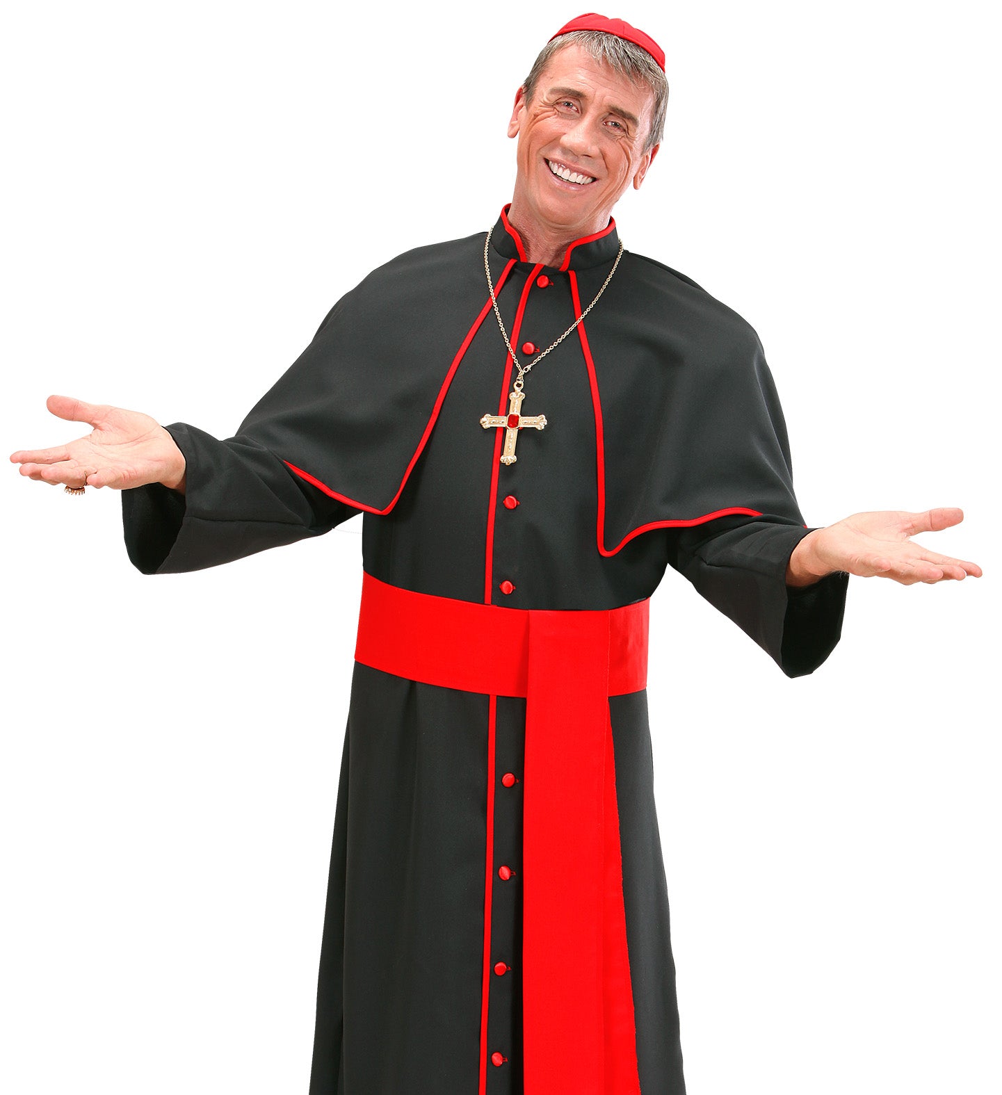 Cardinal or bishop Cross Necklace and Ring Set