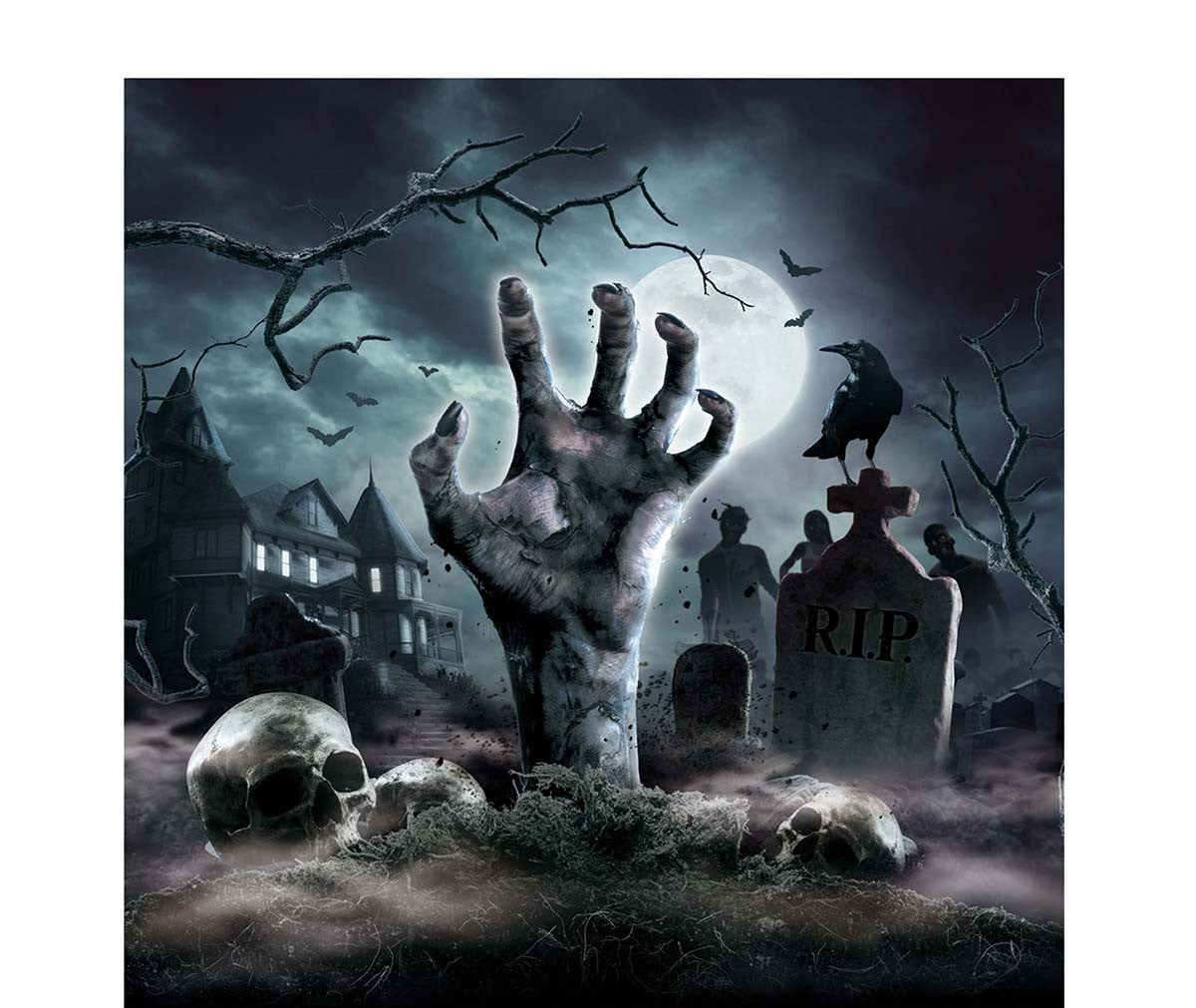 Cemetery Napkins Halloween Tableware