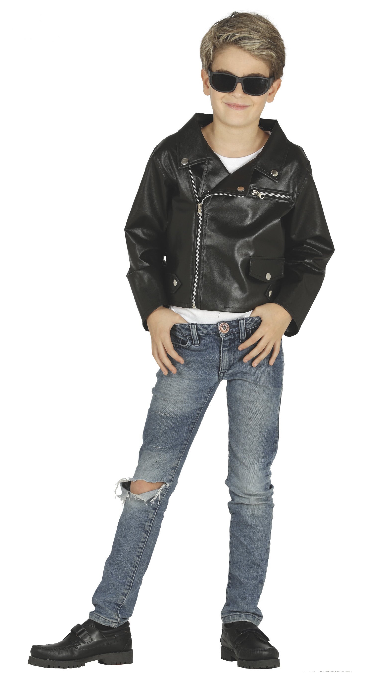 Children's fake deals leather jacket