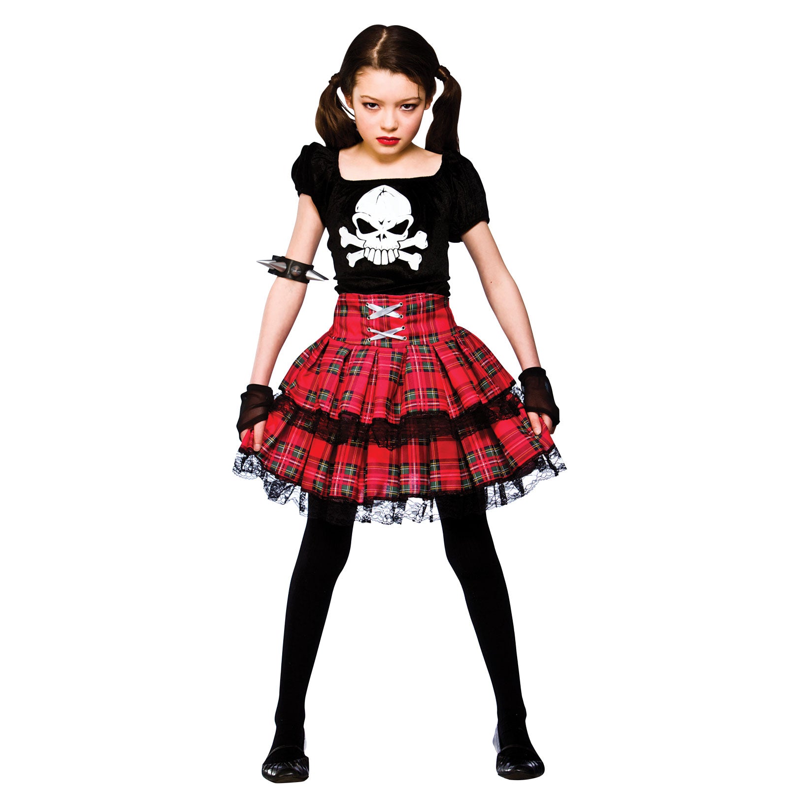 Girls Freaky Punk Chick Fancy Dress Costume