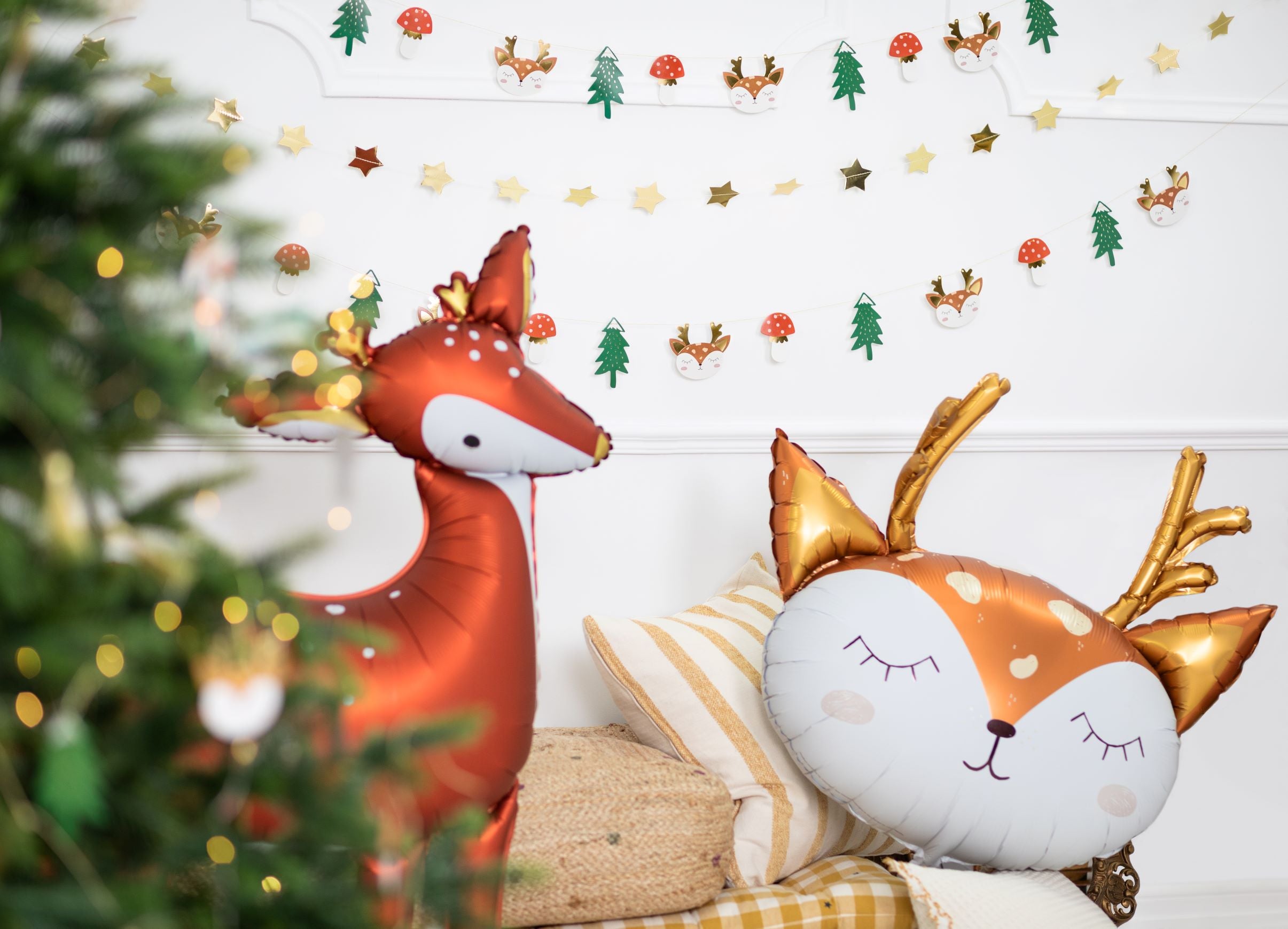 Christmas Paper Garland Winter Forest decorations