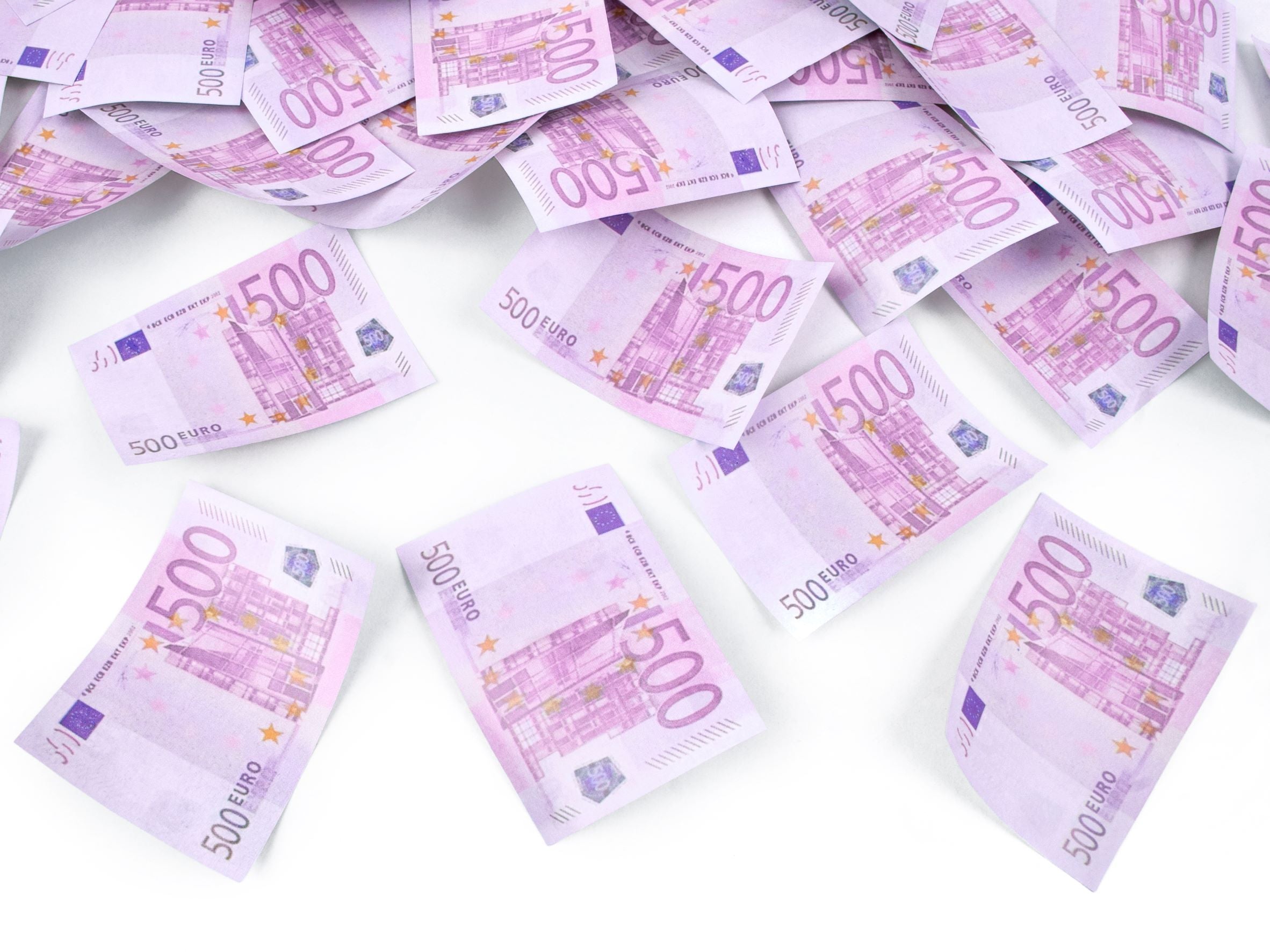 Money Confetti Cannon 500 Euro Banknotes 60cm