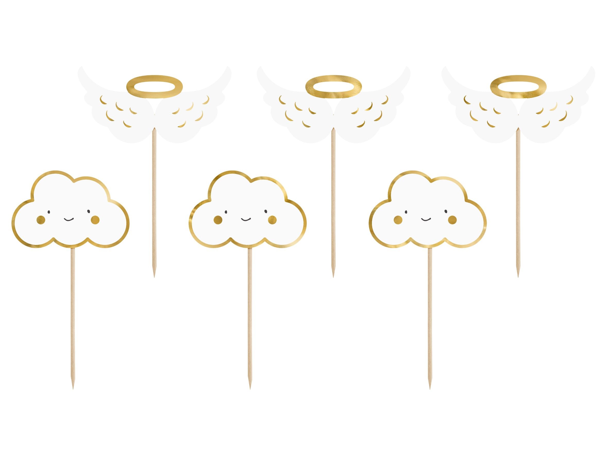 Cupcake Toppers Clouds and Wings