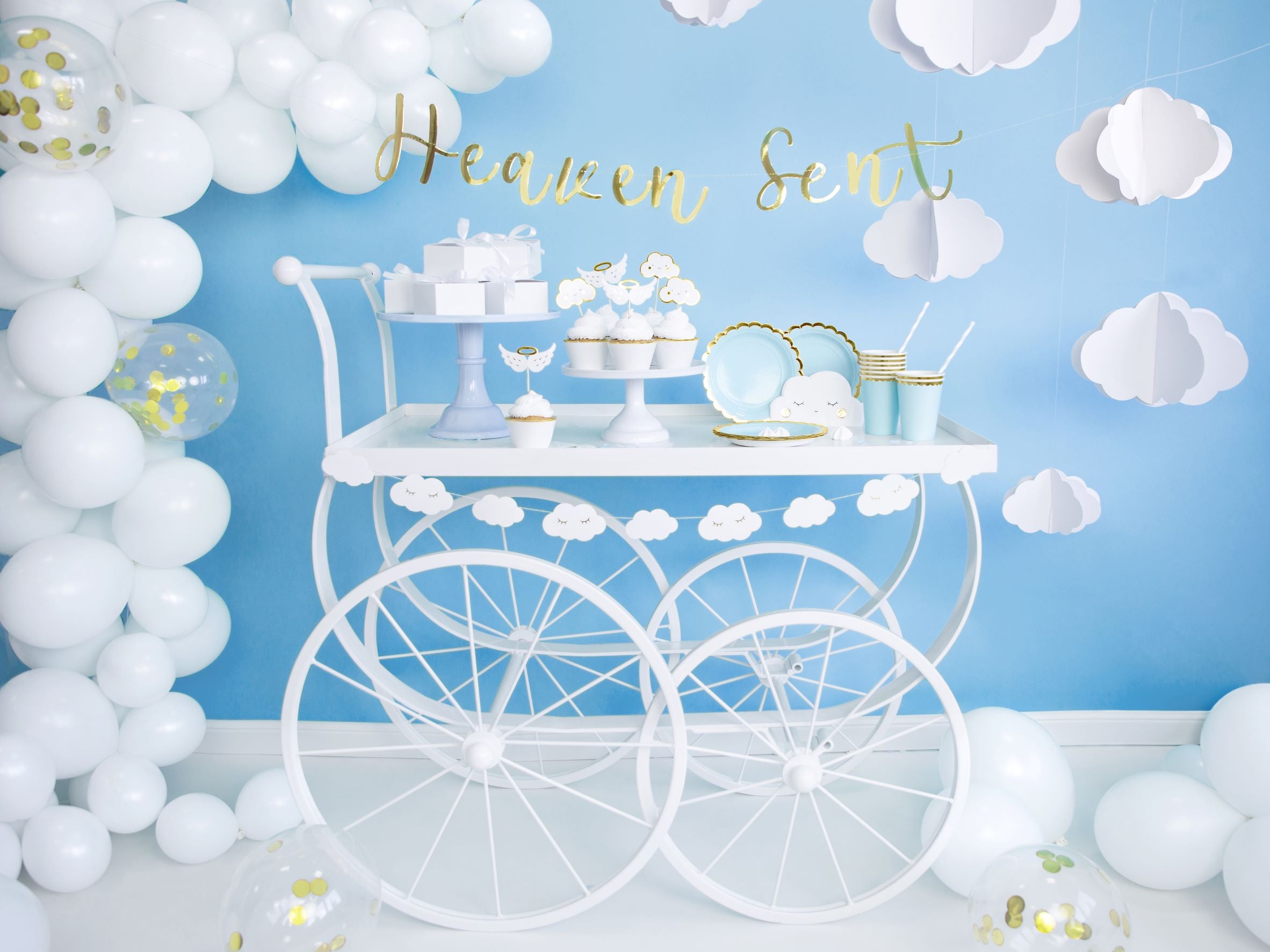 Cupcake Toppers Clouds and Wings