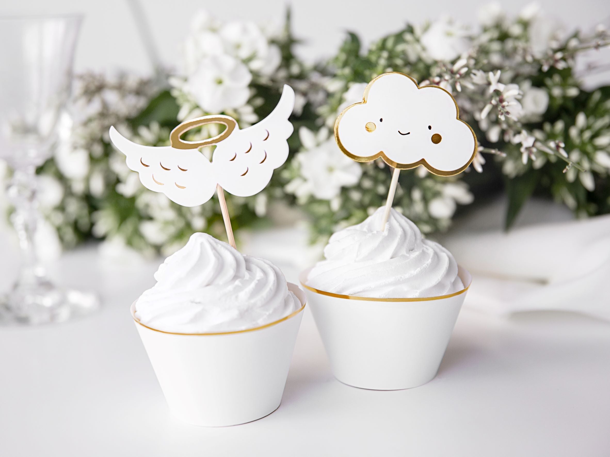 Cupcake Toppers Clouds and Wings