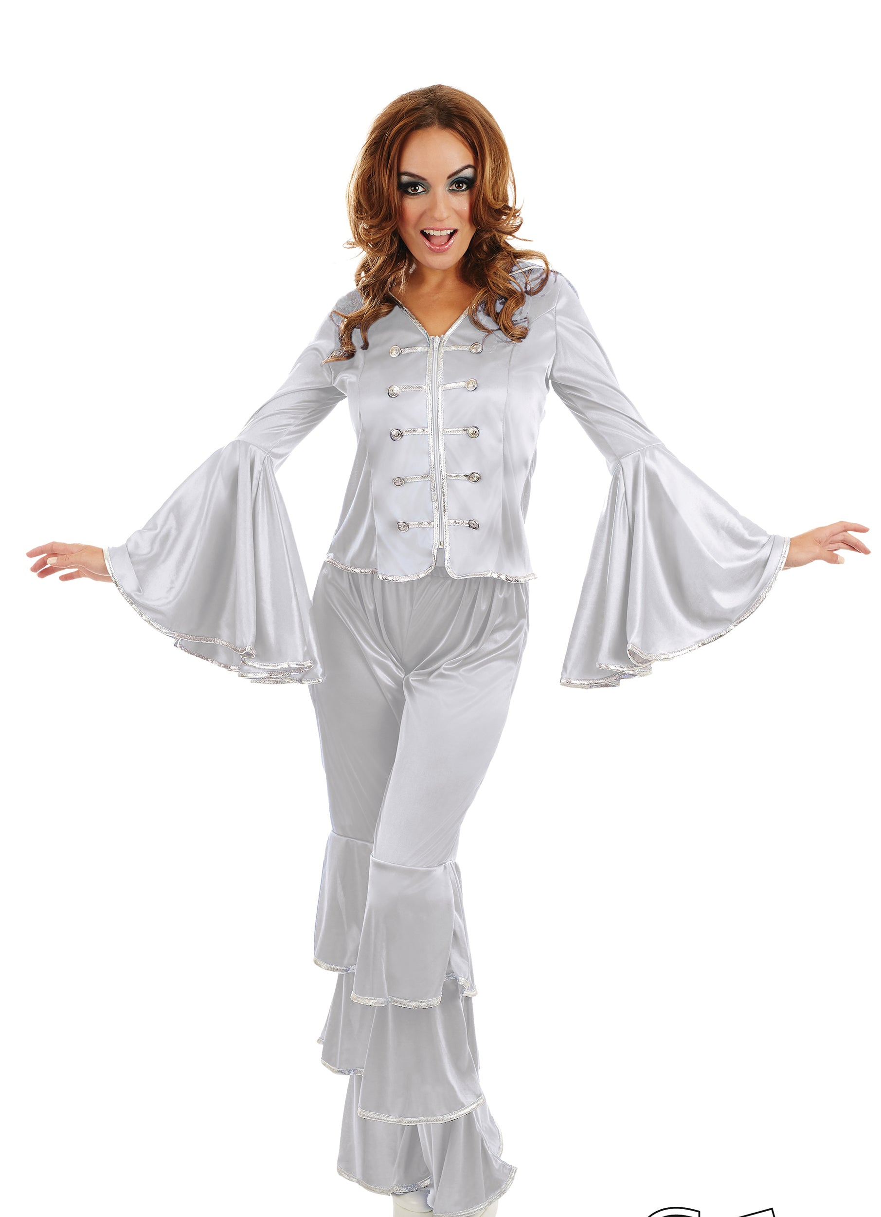 Dancing Queen Abba Costume Silver Ladies