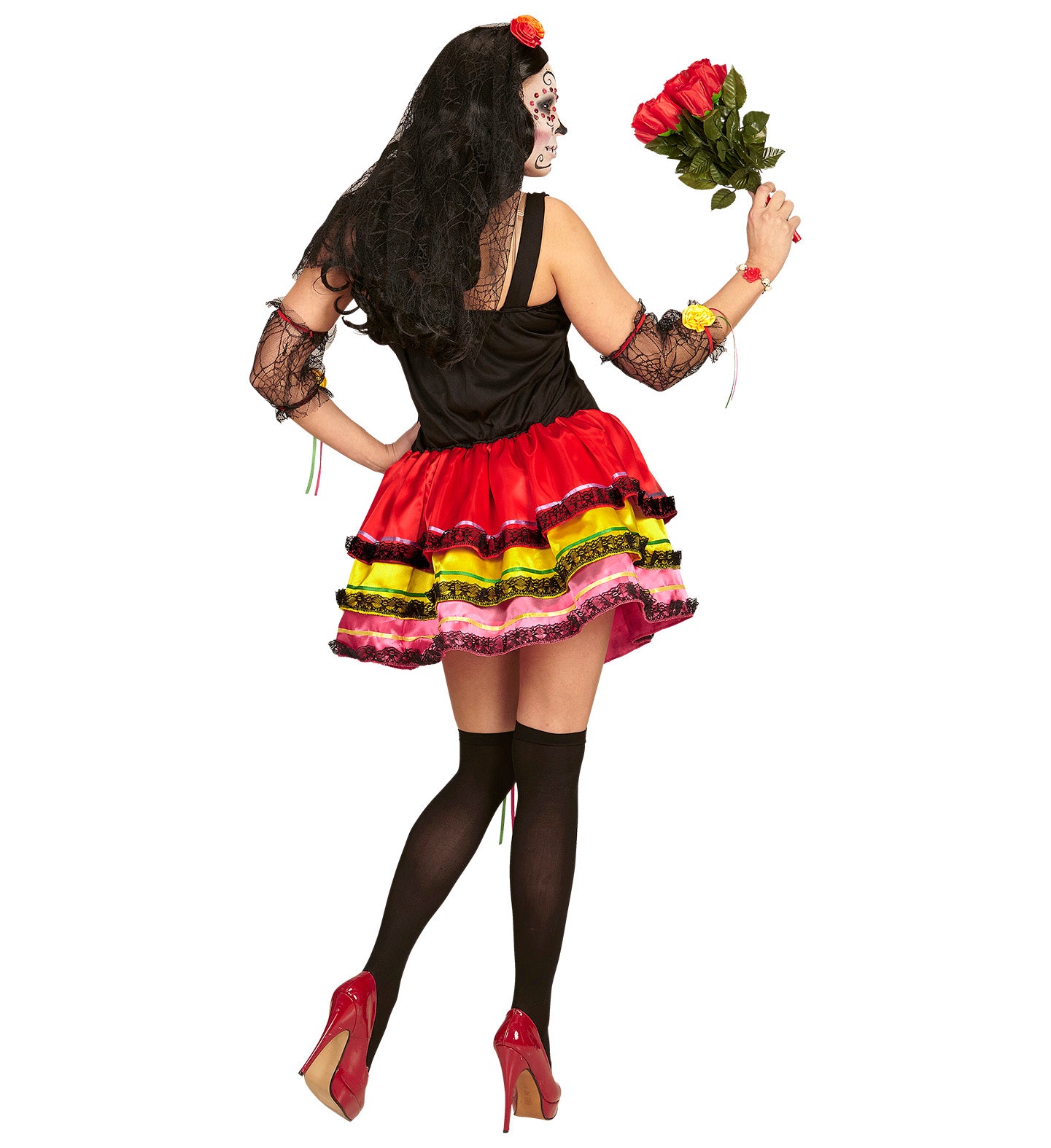 Mujer Dia De Los Muertos outfit back