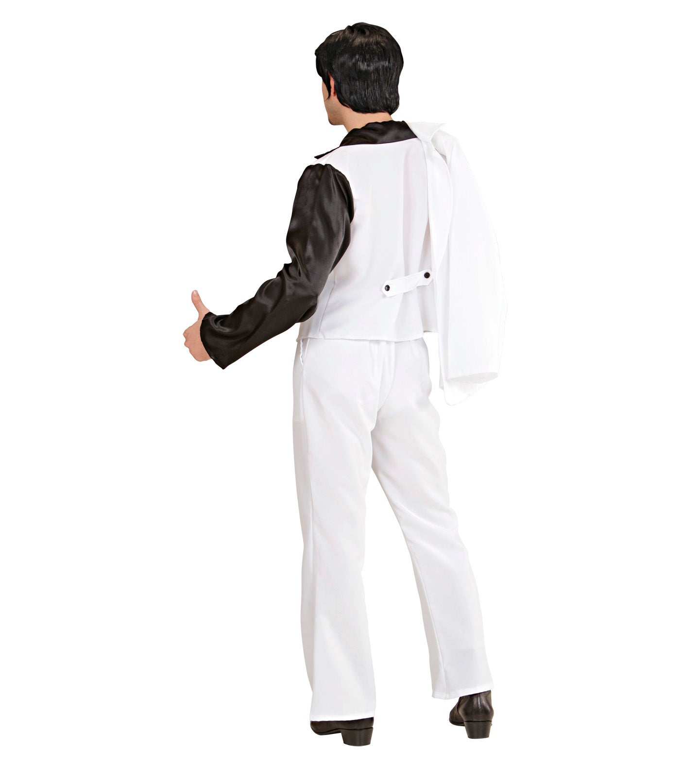 Deluxe 70's Disco Fever Costume White rear