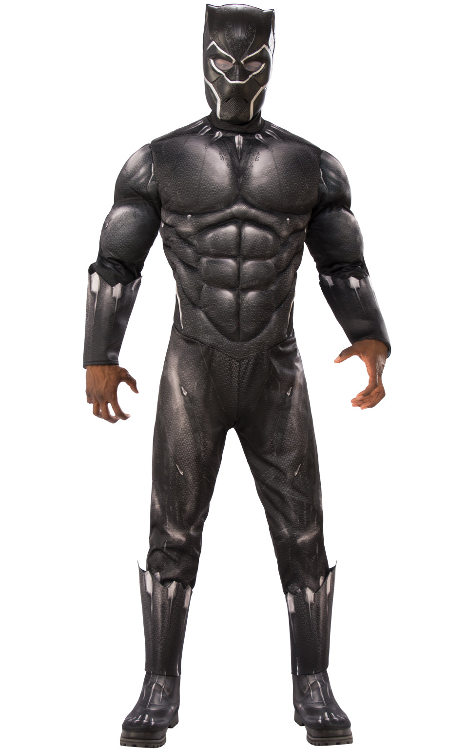 Adult Deluxe Black Panther Muscle Costume for men.