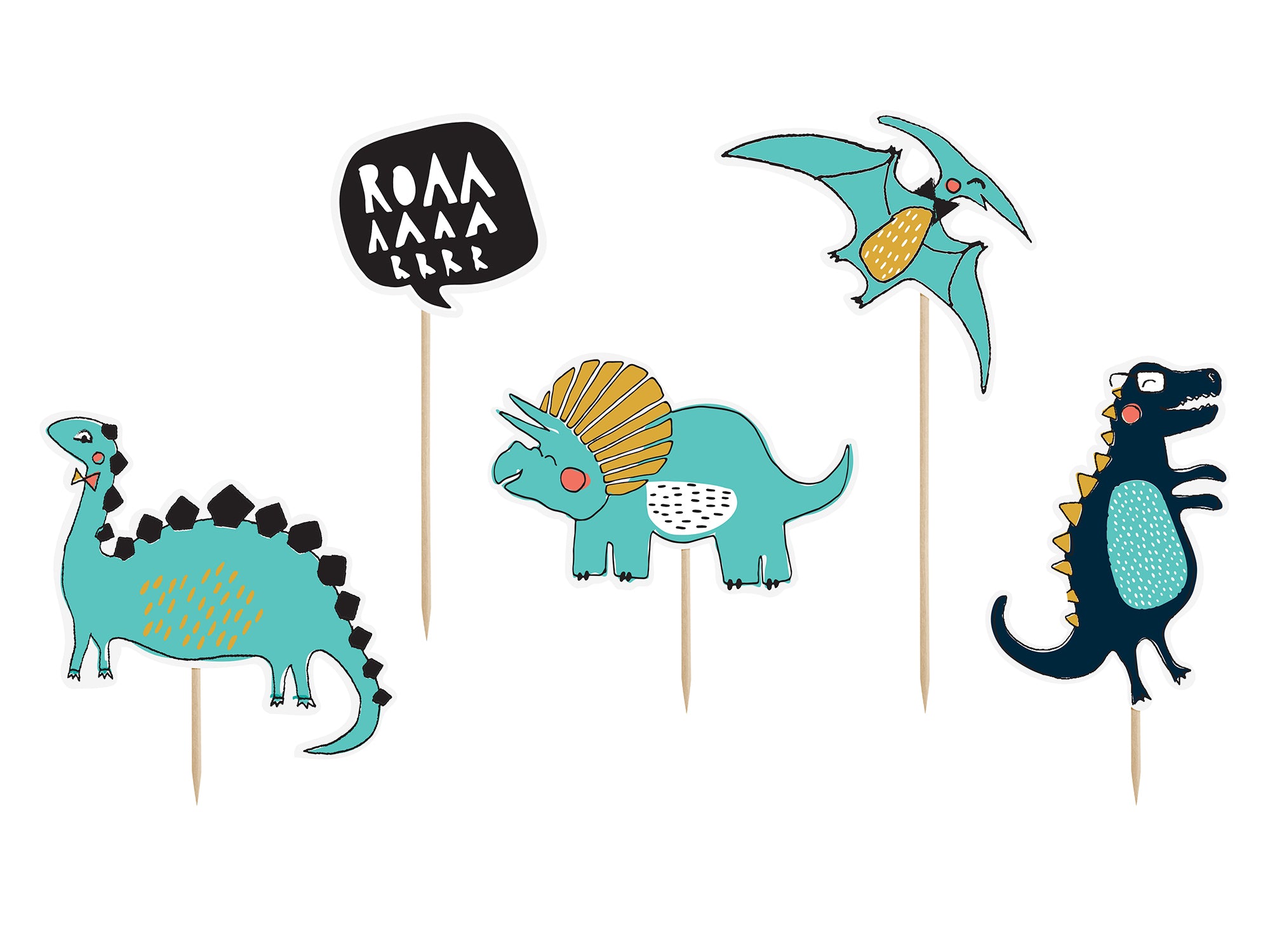 Dinosaur Cake Toppers pack
