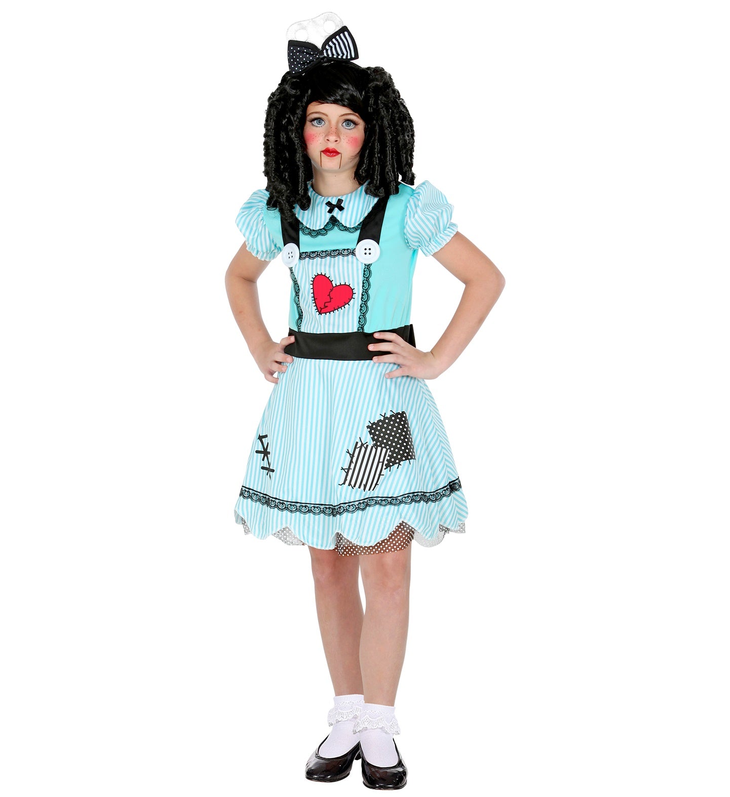 Doll Halloween Tween Costume Blue Girls