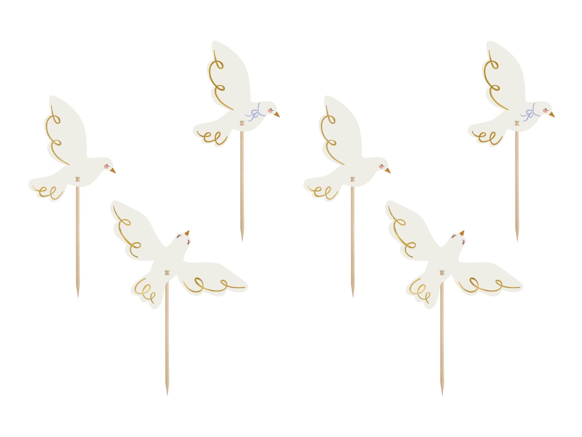 Dove Cupcake Toppers
