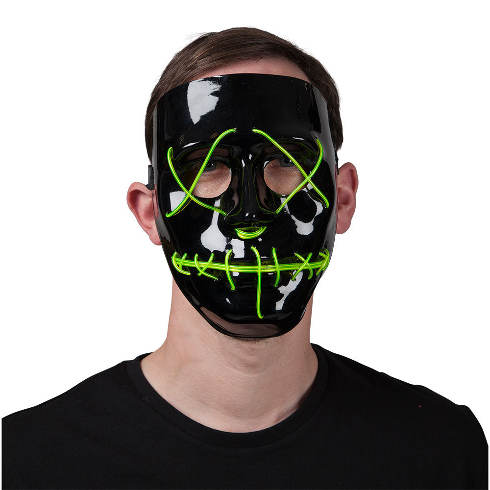 EL Light Up Mask Green