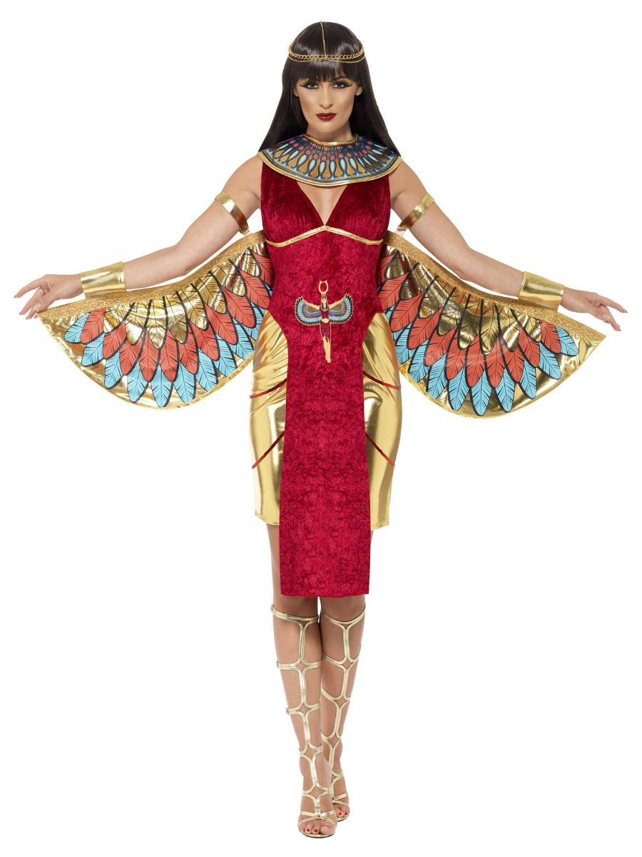 Egyptian Goddess fancy dress Costume Red