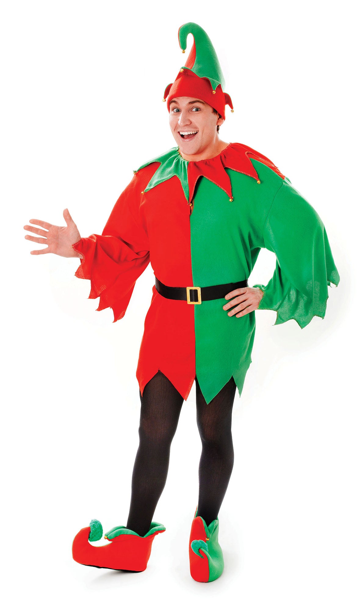 Elf Santas Helper Adult Costume For Men