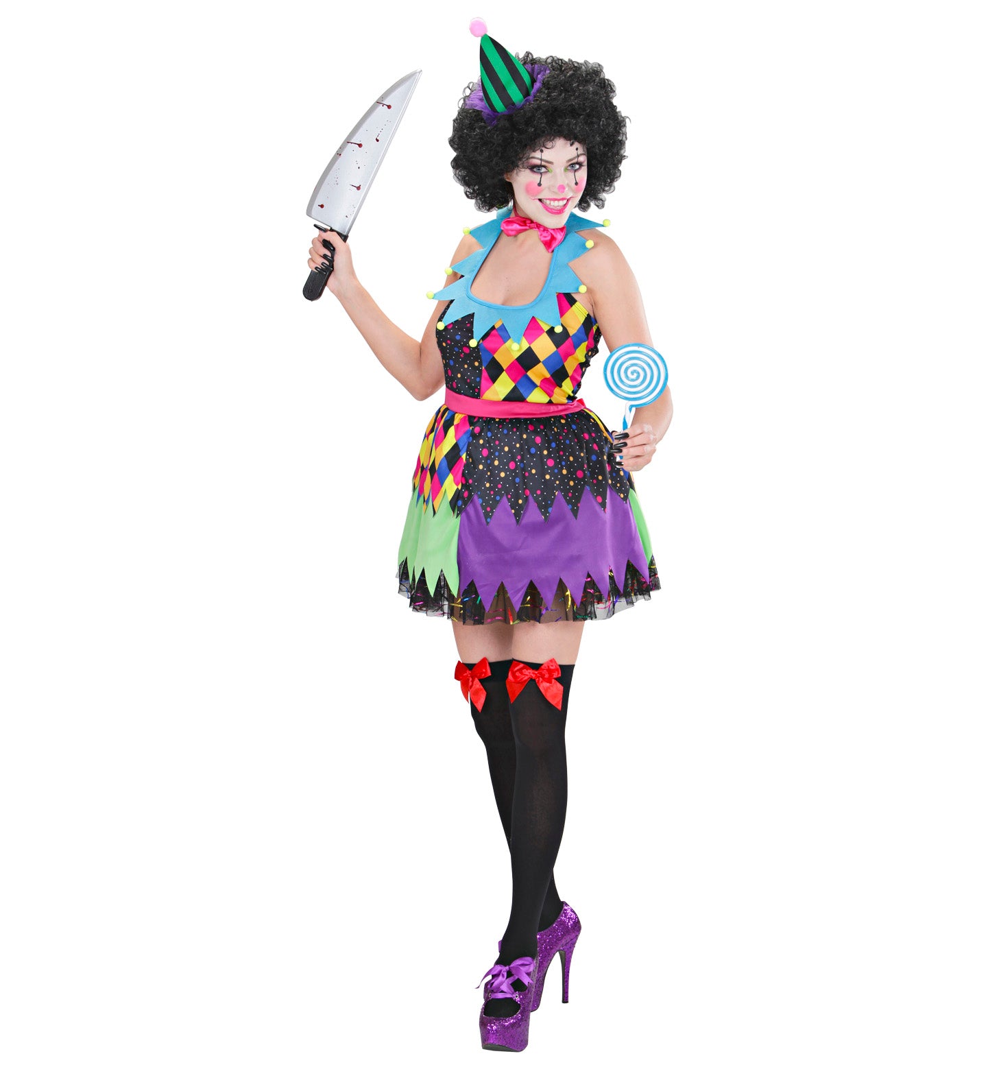 Evil Killer Clown Costume Ladies