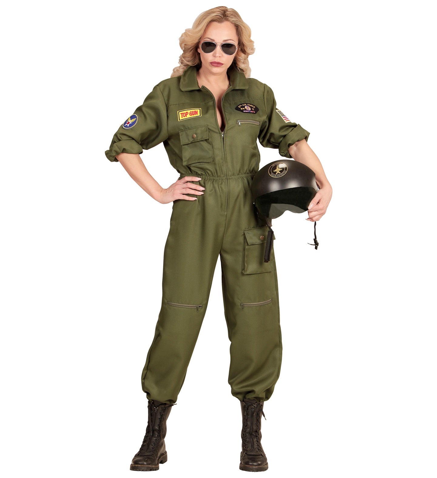 Top Gun Pilot Kostüm in großer Größe Top Gun Pilot Kostüm in großer Größe