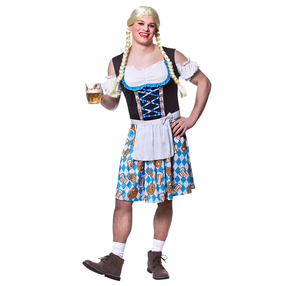 Funny Bavarian Beer Girl Costume Men's