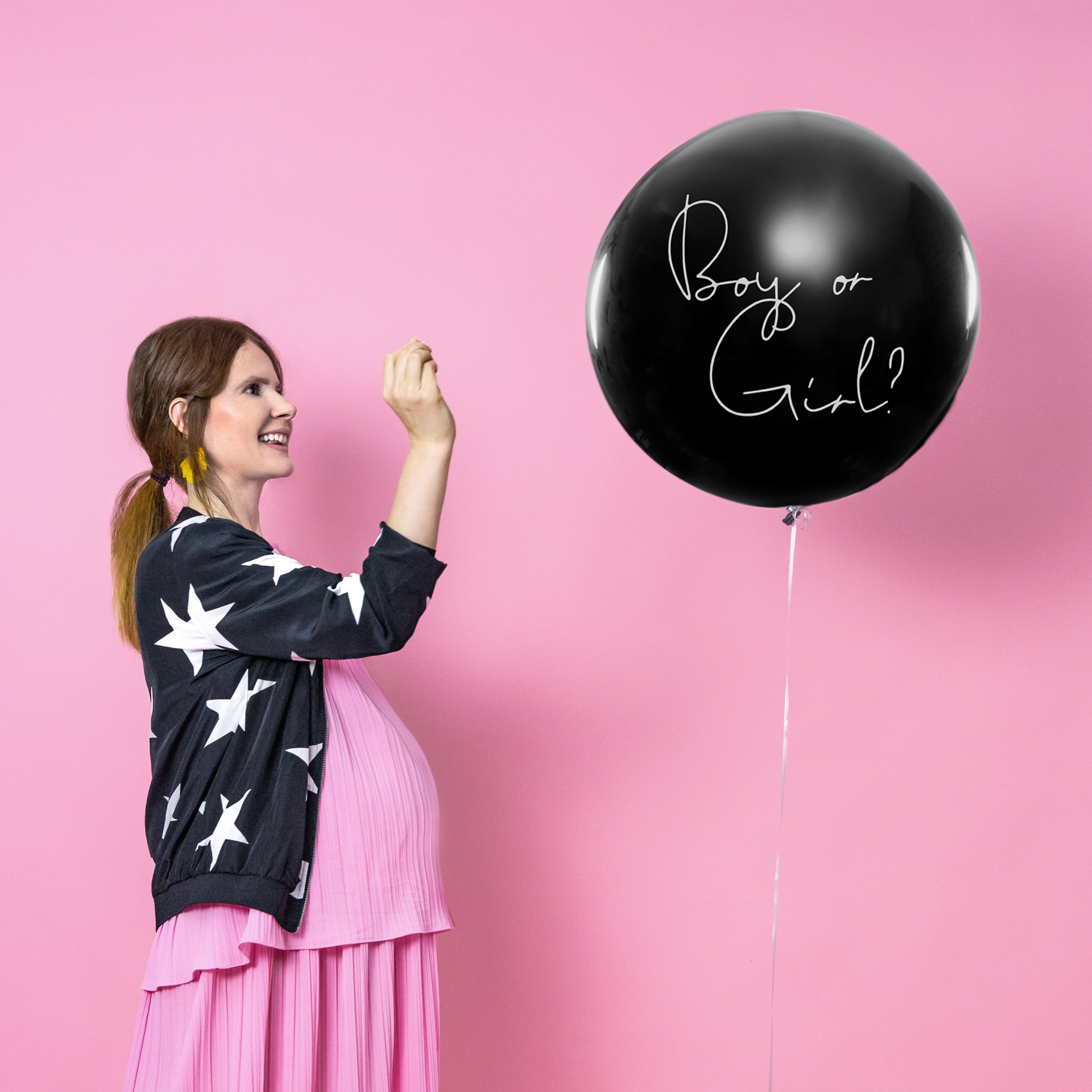 Gender Reveal Balloon Girl for baby shower