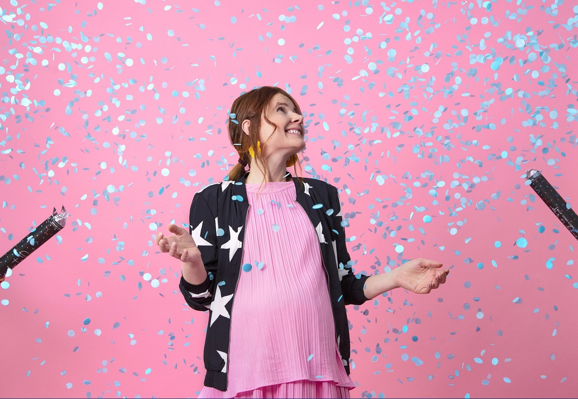 Gender Reveal Confetti Cannon Boy