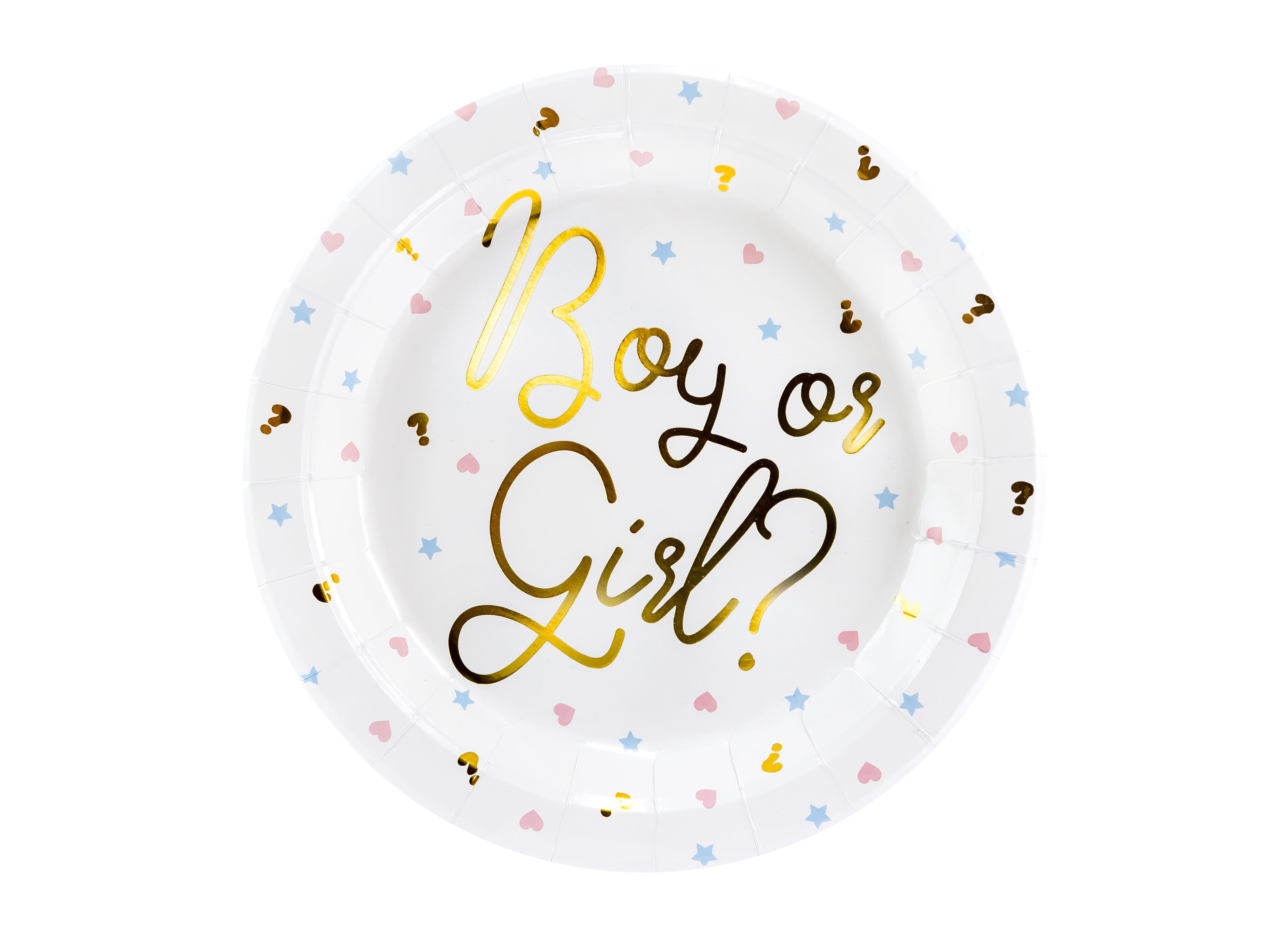 Gender Reveal Plates Boy or Girl