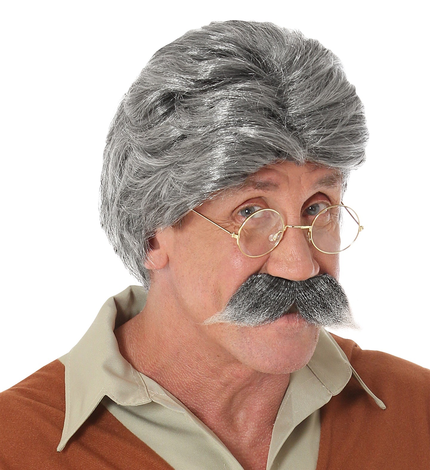 Geppetto Puppeteer Wig and Moustache from Pinocchio