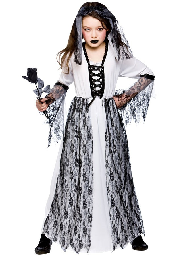 Ghastly Ghost Bride Girls Halloween Costume