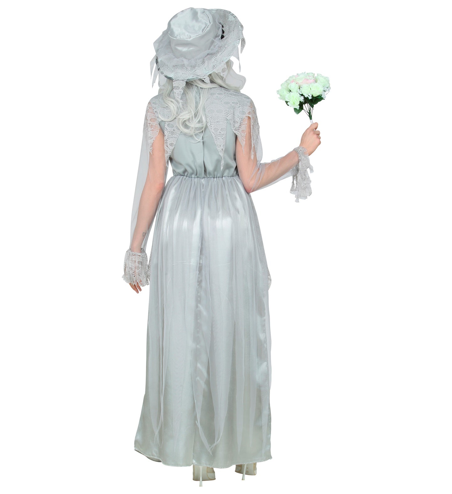Ghostly Bride Ladies Costume rear