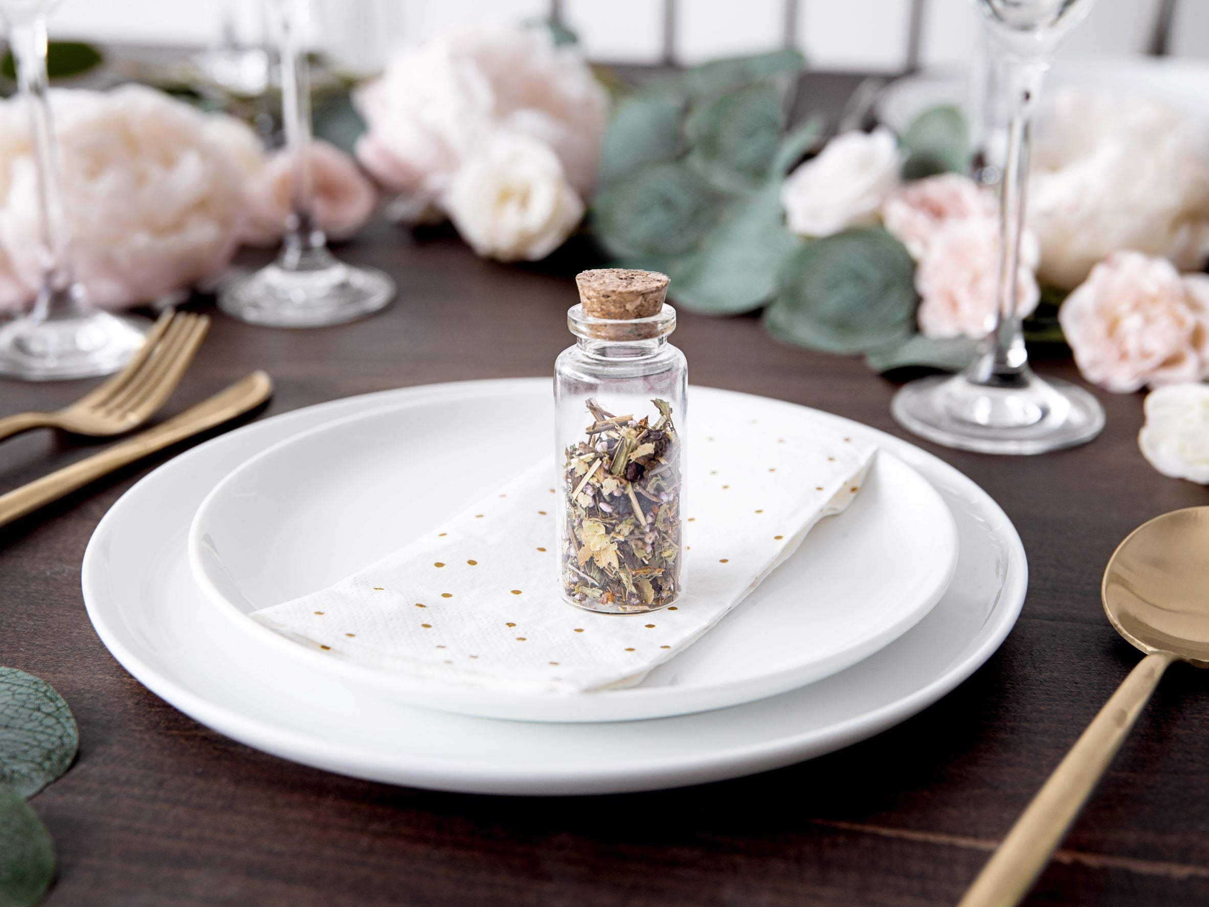 Glass Favor Bottles with Cork