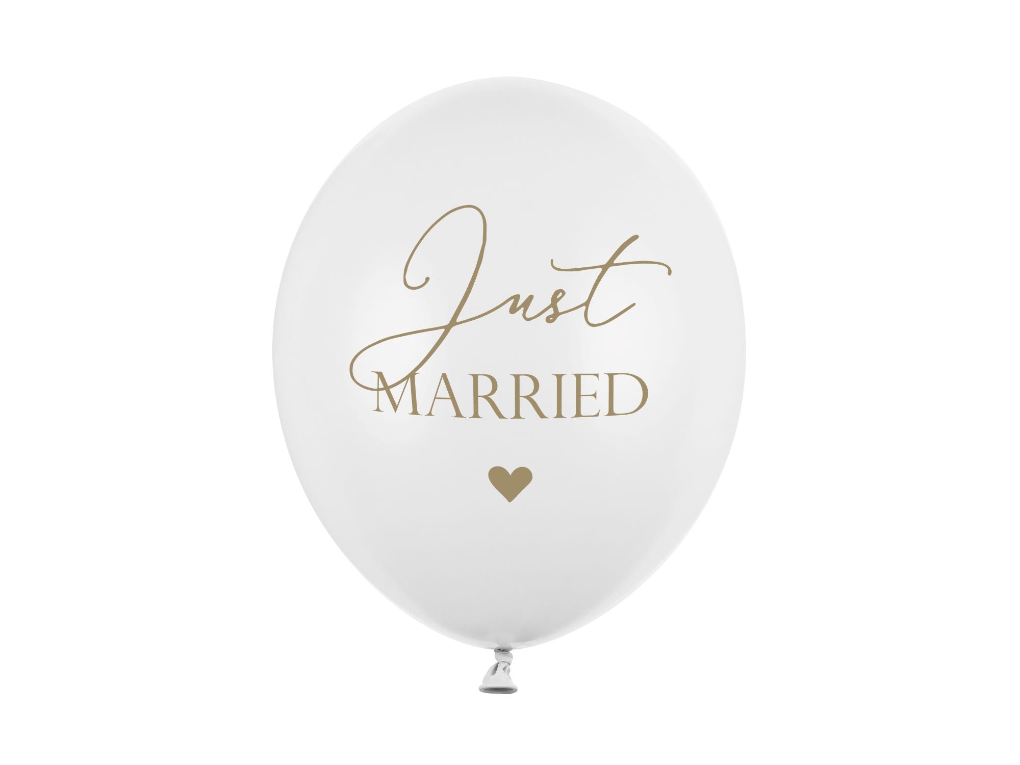 Gold Just Married Balloon 30cm 