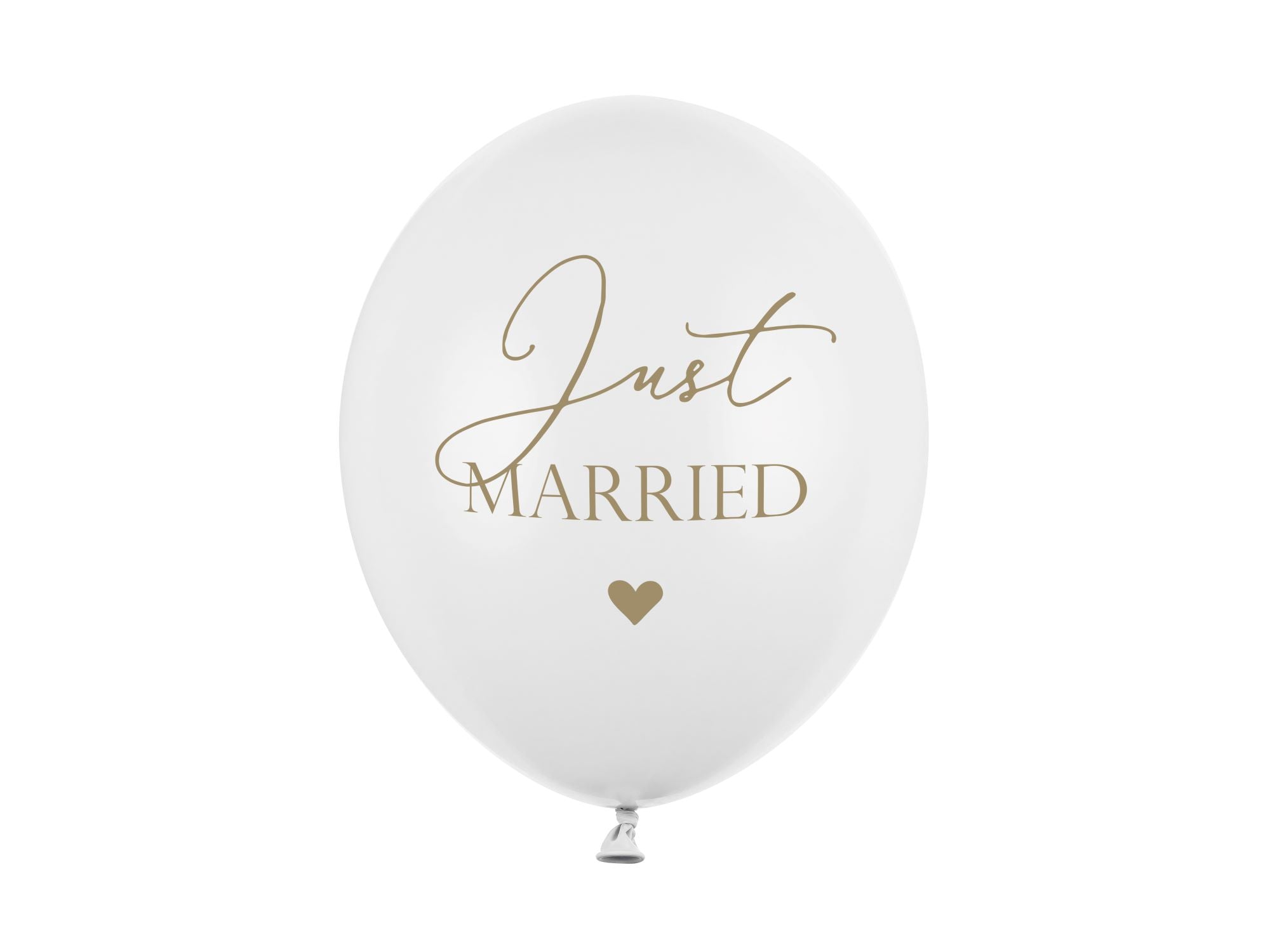 Gold Just Married Balloon 30cm