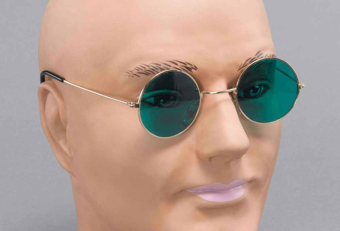 Green John Lennon Round Glasses