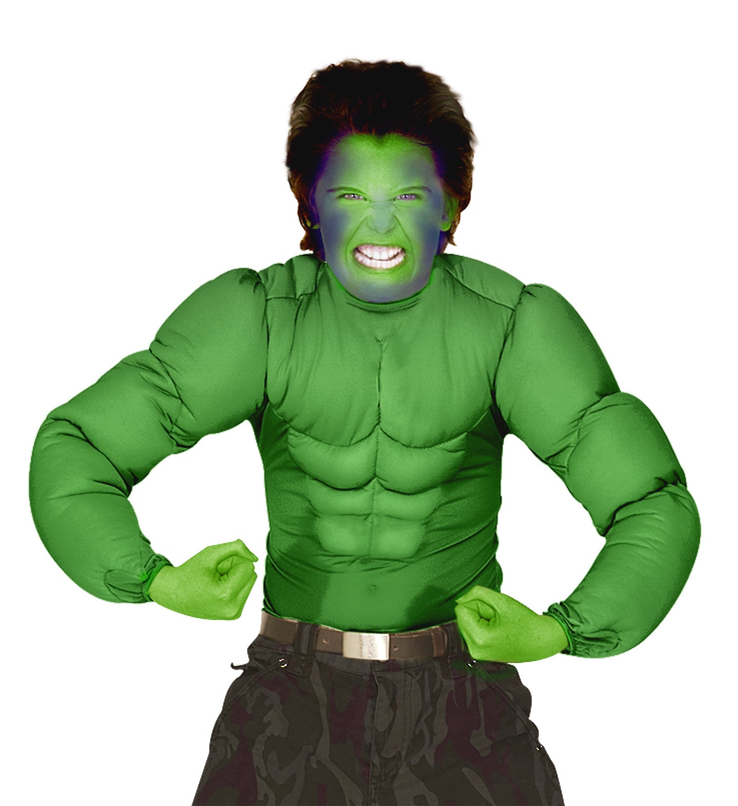 Children's Green Muscle Hulk Superhero Top