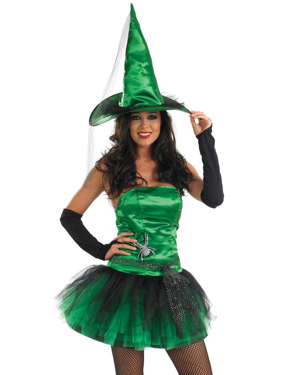 Green Spider Witch Costume