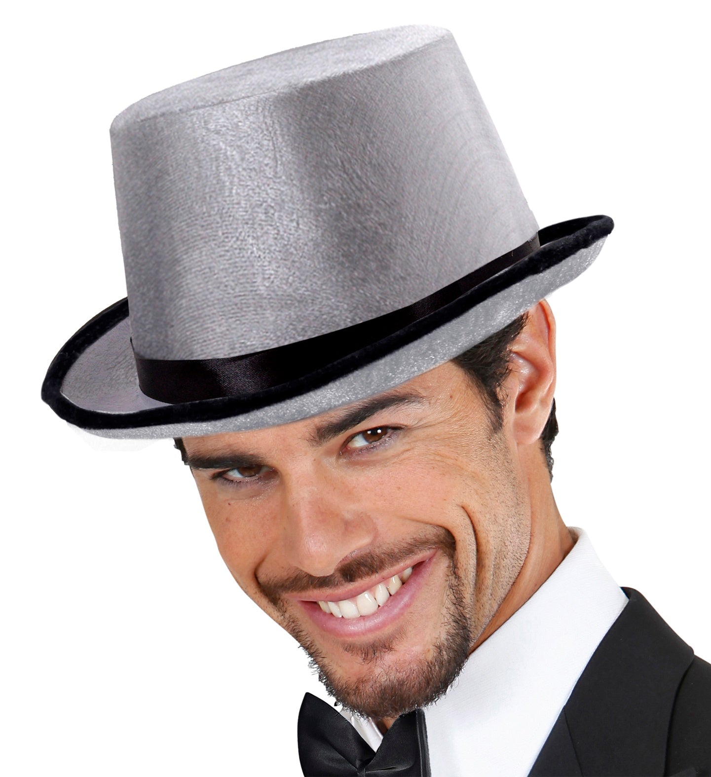 Grey Top Hat Velvet mens