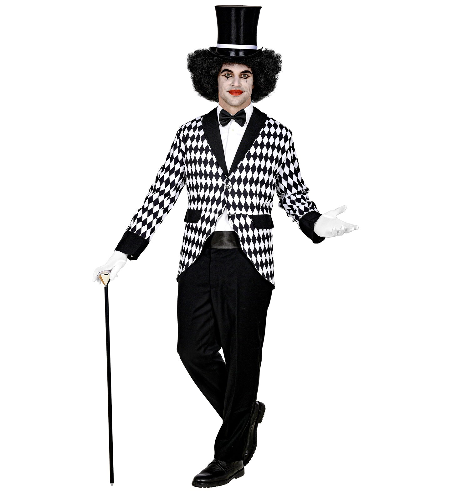 Harlequin Checkered Tailcoat Jacket Men's