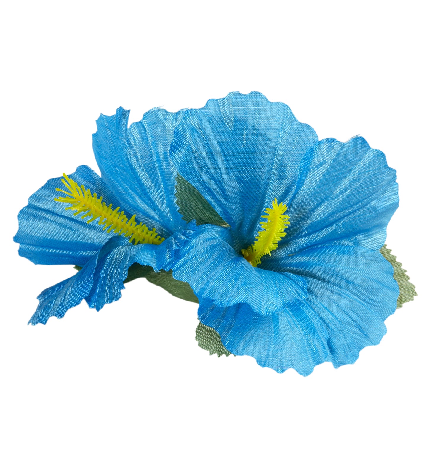 Hawaiian Blue Hibiscus Flower Hair Clip