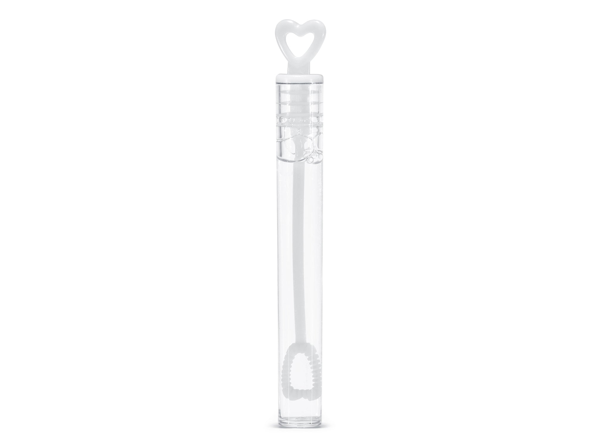 Heart Wedding favor Bubbles Tubes White