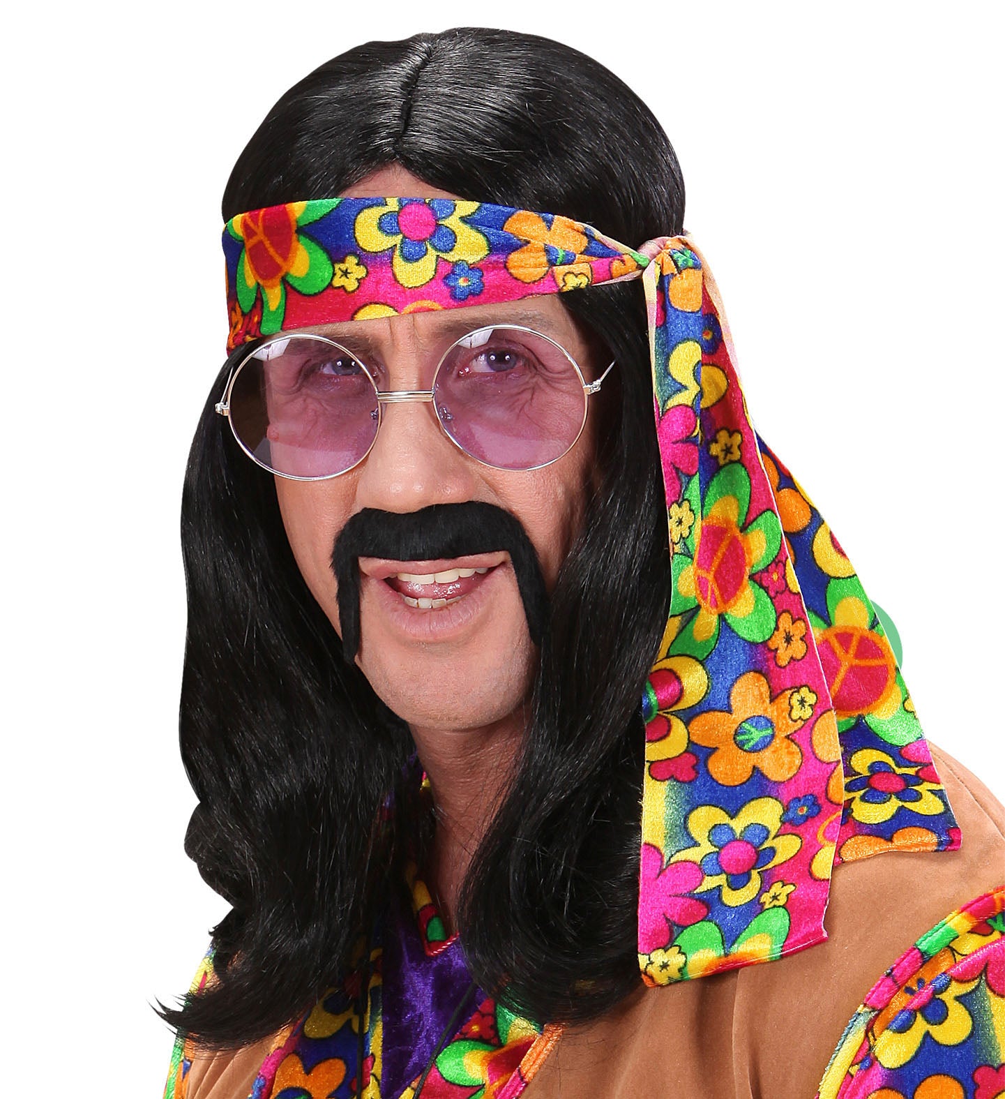 Hippie Dude Wig Black