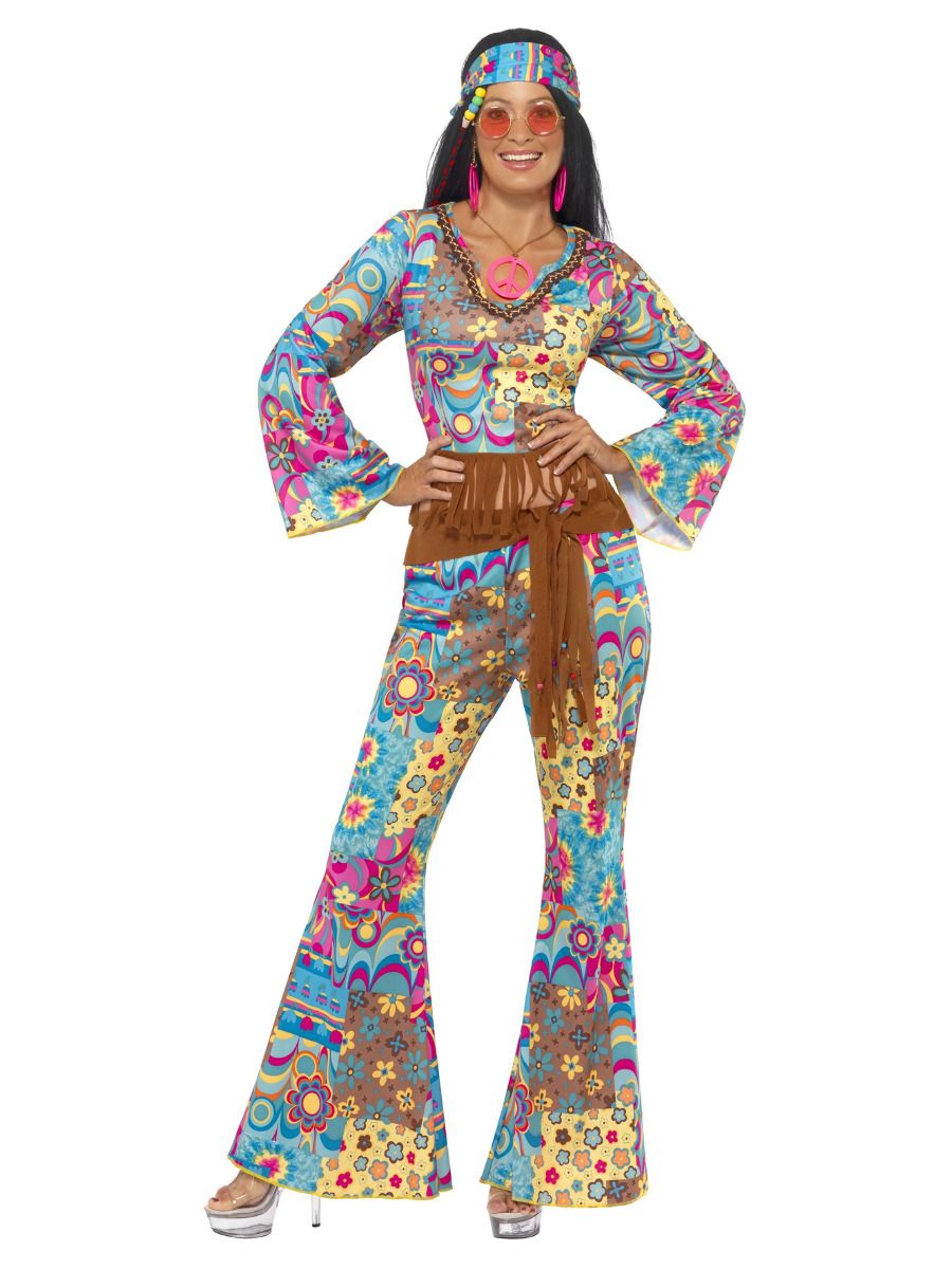 Hippy Flower Power Ladies 1960's Costume