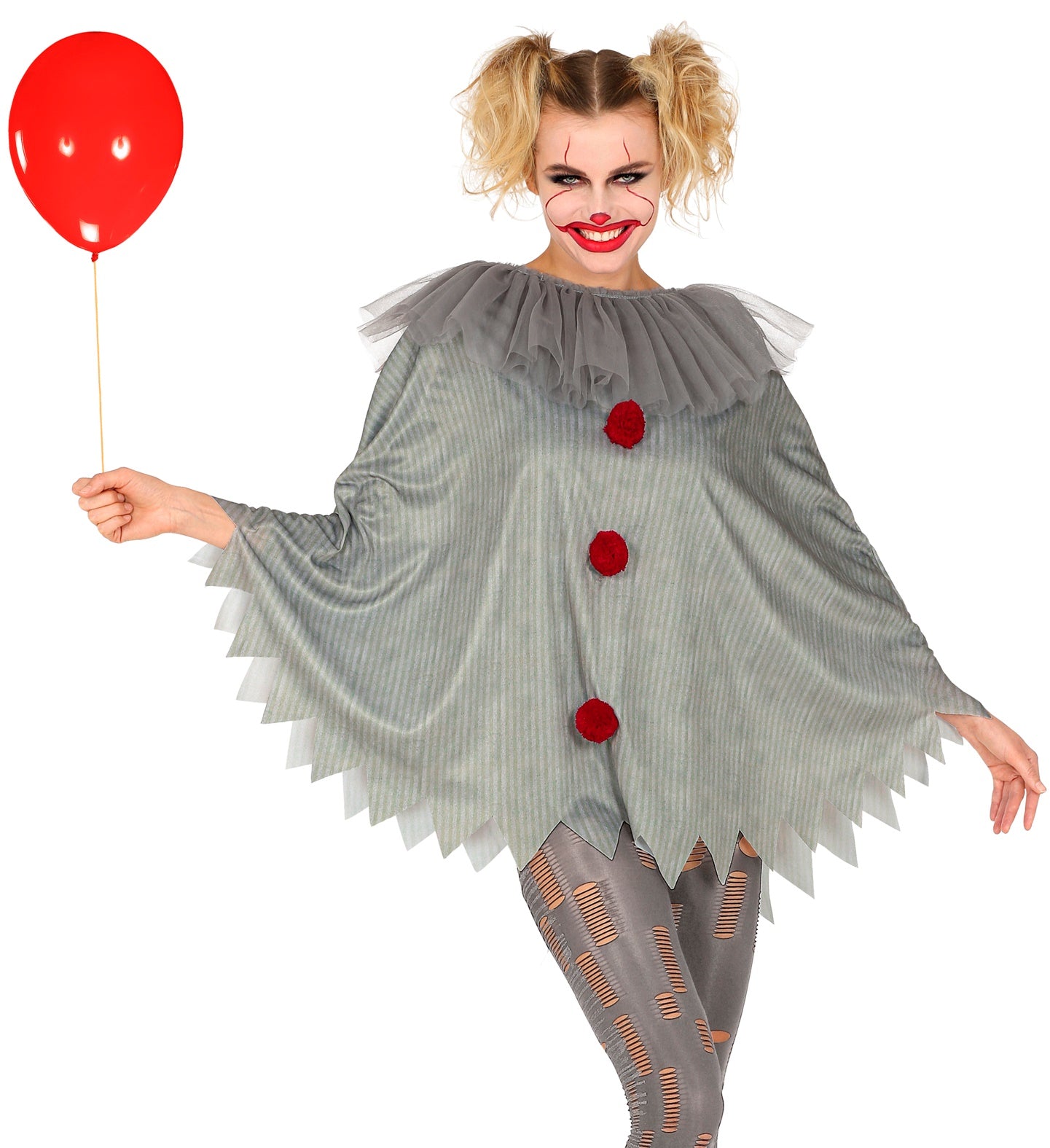 Horror Clown IT Poncho costume Adult
