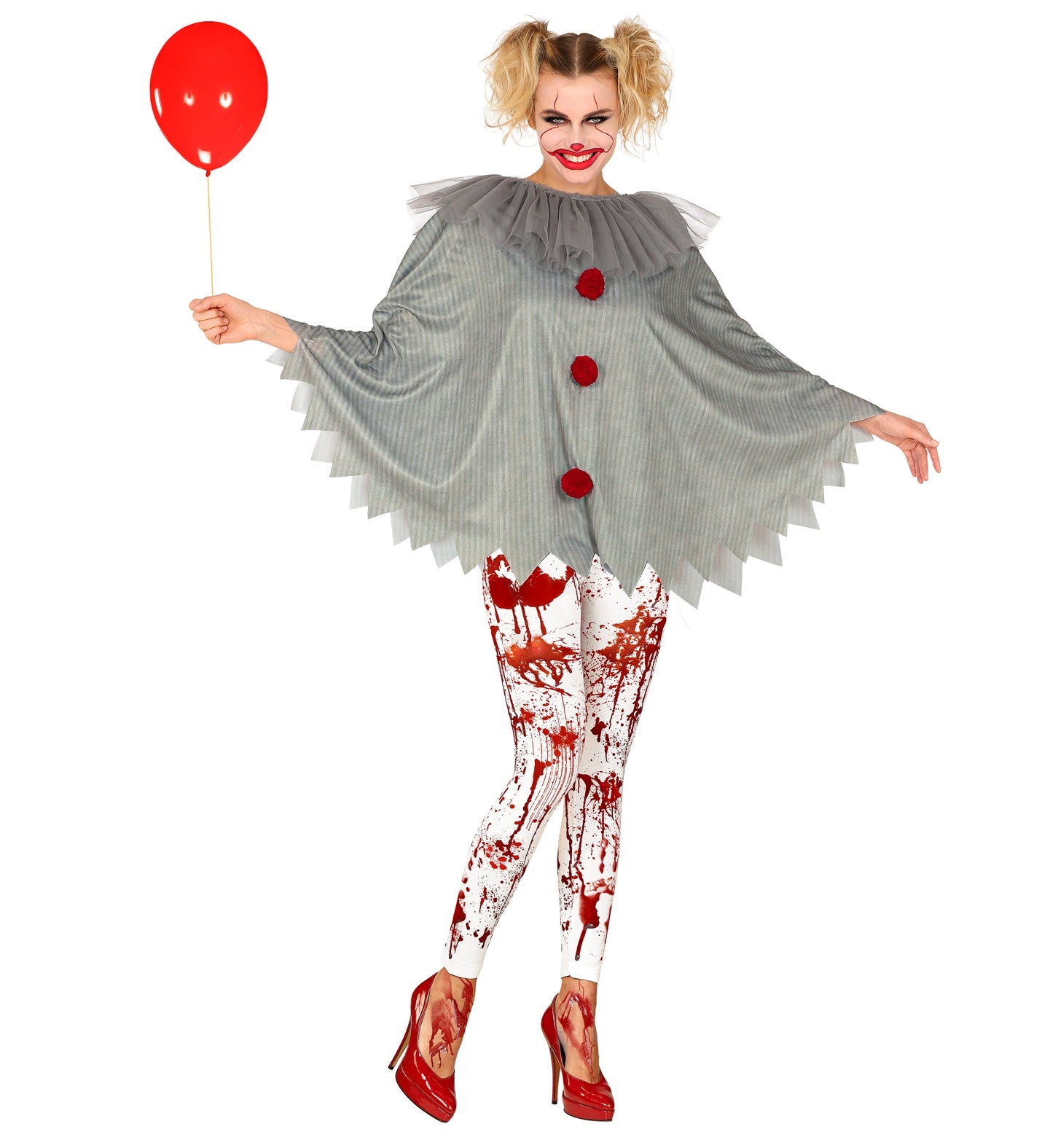 Horror Clown IT Poncho outfit Adult