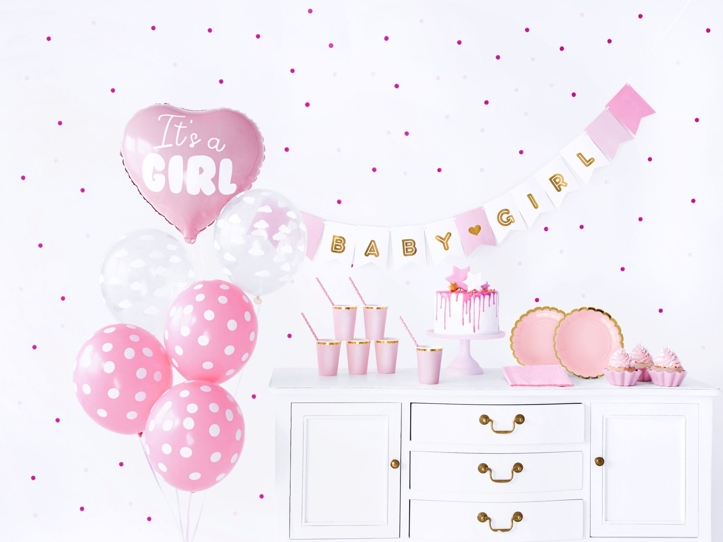 It's a Girl Baby Shower Party Kit