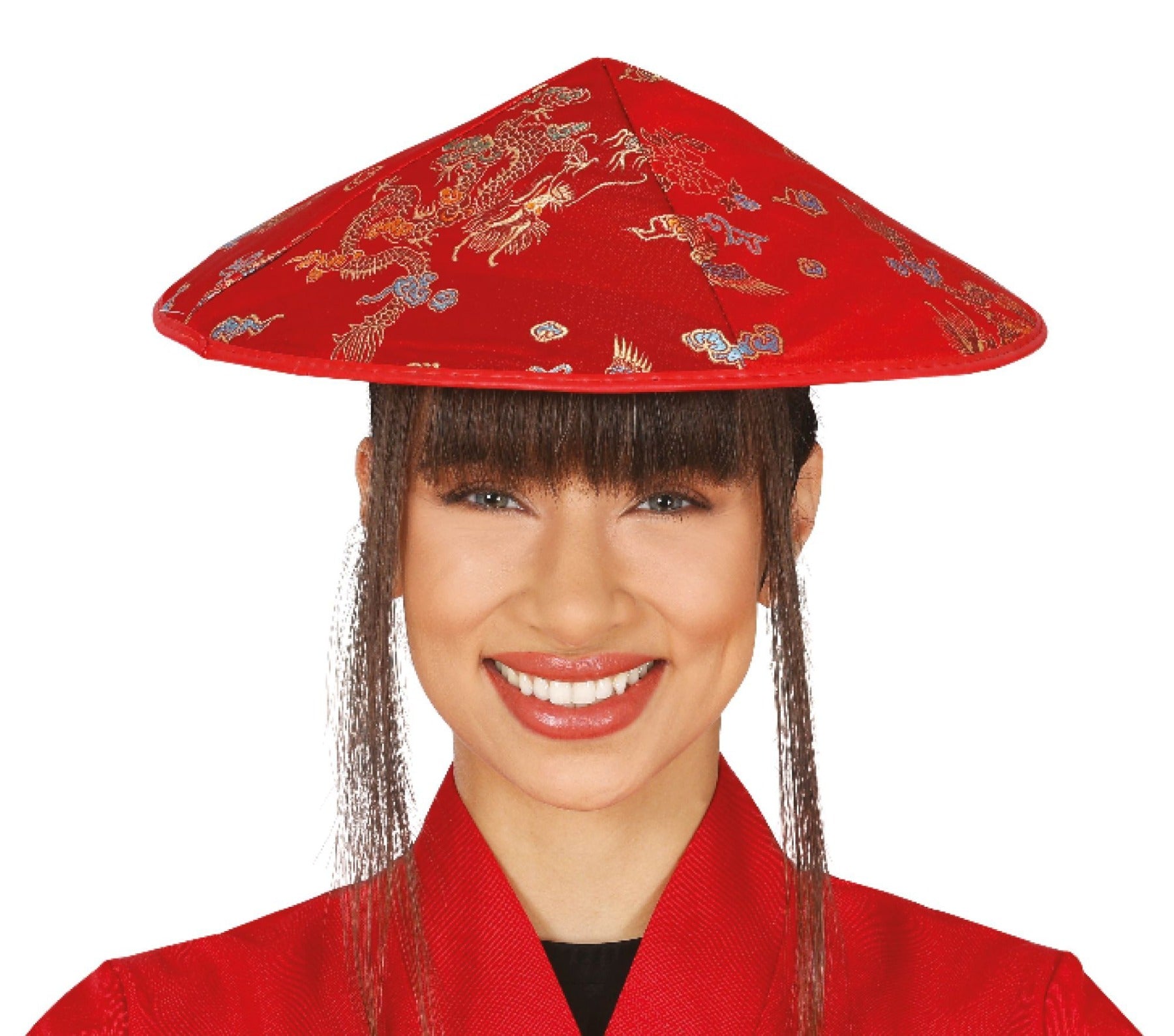 Japanese Coolie Hat Red